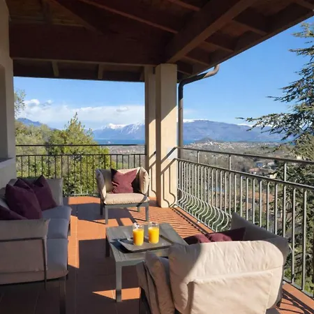 ヴィラ Elisea - Panoramica Con Piscina Privata Sul Di Garda